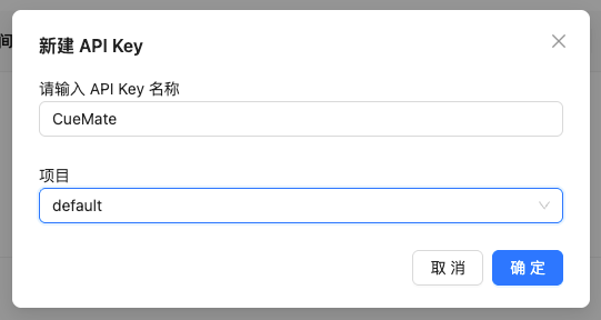 设置 API Key 信息